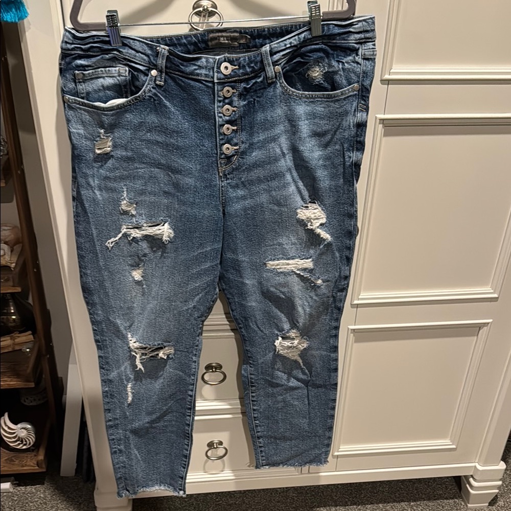 Torrid Distressed Blue Women's Jeans